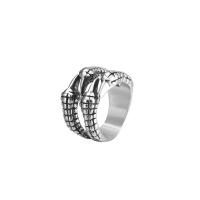 Zinc Alloy Finger Ring, silver color plated, fashion jewelry & for woman, silver color, 16.5mm 