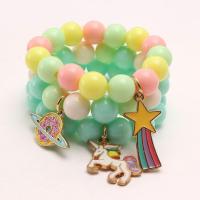 Acryl Kinder Schmuck Sets, Mädchen & drei Stücke & Modeschmuck & verschiedene Stile für Wahl, verkauft von setzen