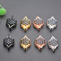 Entretoise de perles en laiton, Placage, DIY & pavé de micro zircon, plus de couleurs à choisir Vendu par PC