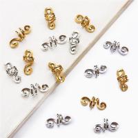 Haarapnge Zubehör, Zinklegierung, plattiert, DIY, keine, 23x10mm, Bohrung:ca. 7mm, 5PCs/Tasche, verkauft von Tasche