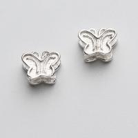 Perles intercalaires en argent , argent sterling 925, papillon, Placage, DIY, argent Environ 1.3mm, Vendu par PC