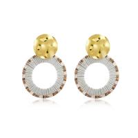 Glass Seed Beads Earring, Zinc Alloy, with Seedbead & Acrylic, fashion jewelry & for woman 