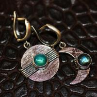 asymmetrische Ohrringe, Zinklegierung, mit Edelstein, plattiert, Vintage & Modeschmuck & für Frau, gemischte Farben, 13-45mm, verkauft von Paar