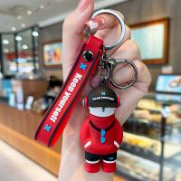 Plastic Key Chain, Zinc Alloy, with Soft PVC, cute & multifunctional 