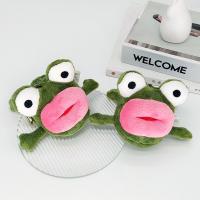 Fabric Key Chain, Zinc Alloy, with Plush, Frog, cute & multifunctional 