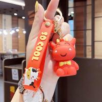 Plastic Key Chain, Zinc Alloy, with Soft PVC, cute & multifunctional 