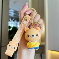 Plastic Key Chain, Zinc Alloy, with Soft PVC, cute & multifunctional 