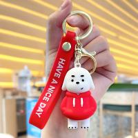 Plastic Key Chain, Zinc Alloy, with Soft PVC, cute & multifunctional 