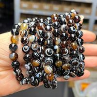 Agate Bracelets, Round, polished, fashion jewelry & Unisex Approx 18 cm 