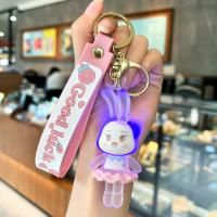 Plastic Key Chain, Zinc Alloy, with Soft PVC, fashion jewelry 