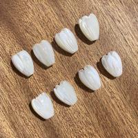 Trochus Beads, Flower Bud, Carved, DIY, white Approx 0.7mm 