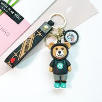 Plastic Key Chain, Soft PVC, with Zinc Alloy, fashion jewelry & multifunctional 