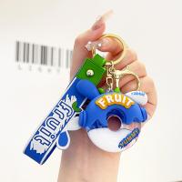 Plastic Key Chain, Soft PVC, with Zinc Alloy, fashion jewelry & multifunctional 