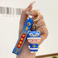 Plastic Key Chain, Soft PVC, with Zinc Alloy, fashion jewelry & multifunctional 