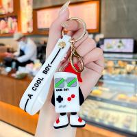 Plastic Key Chain, Soft PVC, with Zinc Alloy, fashion jewelry & multifunctional 