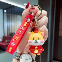 Plastic Key Chain, Soft PVC, with Zinc Alloy, fashion jewelry & multifunctional 