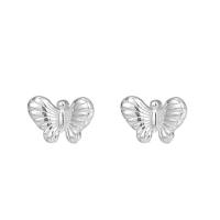 Sterling Silver Stud Earring, argent sterling 925, papillon, styles différents pour le choix & pour femme, argent Vendu par paire