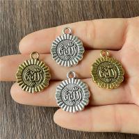 Zinc Alloy Jewelry Pendants, Round, plated, vintage & DIY 