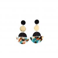 Acrylic Drop Earring, Zinc Alloy, with Acetate, fashion jewelry & for woman 