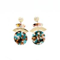 Acrylic Drop Earring, Zinc Alloy, with Acetate, fashion jewelry & for woman 