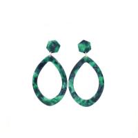 Acrylic Drop Earring, Zinc Alloy, with Acetate, fashion jewelry & for woman 