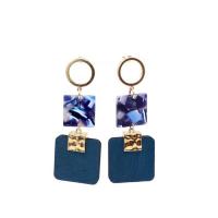 Acrylic Drop Earring, Zinc Alloy, with Acetate, fashion jewelry & for woman 