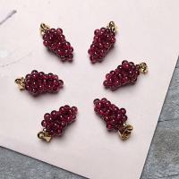 Gemstone ювелирные изделия Кулон, Гранат, Виноград, Другое покрытие, DIY & Женский, фиолетовый продается PC