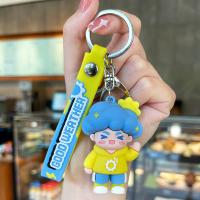 Plastic Key Chain, Soft PVC, with Zinc Alloy, fashion jewelry & multifunctional 