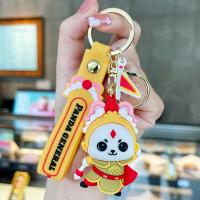 Plastic Key Chain, Soft PVC, with Zinc Alloy, fashion jewelry & multifunctional 