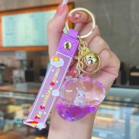 Acrylic Key Chain, with Zinc Alloy, fashion jewelry & multifunctional 