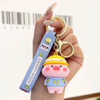 Plastic Key Chain, Soft PVC, with Zinc Alloy, fashion jewelry & multifunctional 