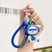 Plastic Key Chain, Soft PVC, with Zinc Alloy, fashion jewelry & multifunctional 