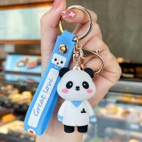 Plastic Key Chain, Soft PVC, with Zinc Alloy, fashion jewelry & multifunctional 