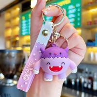 Plastic Key Chain, Soft PVC, with Zinc Alloy, fashion jewelry & multifunctional 