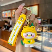 Plastic Key Chain, Soft PVC, with Zinc Alloy, fashion jewelry & multifunctional 