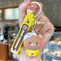 Plastic Key Chain, Soft PVC, with Zinc Alloy, fashion jewelry & multifunctional 