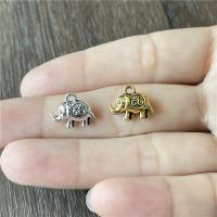 Zinc Alloy Animal Pendants, Elephant, plated, vintage & DIY 