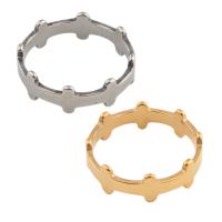 Edelstahl Fingerring, 304 Edelstahl, plattiert, unisex, keine, Größe:6.5, verkauft von PC