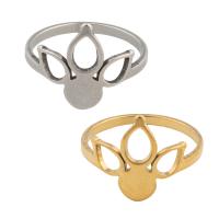 Edelstahl Fingerring, 304 Edelstahl, plattiert, unisex, keine, Größe:6.5, verkauft von PC