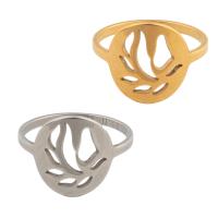 Edelstahl Fingerring, 304 Edelstahl, plattiert, unisex, keine, Größe:6.5, verkauft von PC