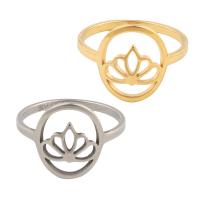 Edelstahl Fingerring, 304 Edelstahl, plattiert, unisex, keine, Größe:6.5, verkauft von PC