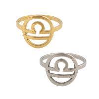 Edelstahl Fingerring, 304 Edelstahl, plattiert, unisex, keine, Größe:6.5, verkauft von PC