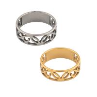 Edelstahl Fingerring, 304 Edelstahl, plattiert, unisex, keine, Größe:6.5, verkauft von PC