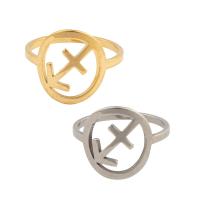 Edelstahl Fingerring, 304 Edelstahl, plattiert, unisex, keine, Größe:6.5, verkauft von PC