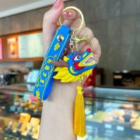 Plastic Key Chain, Soft PVC, with Zinc Alloy, fashion jewelry & multifunctional 