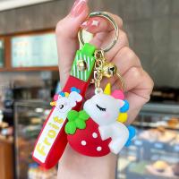 Plastic Key Chain, Soft PVC, with Zinc Alloy, fashion jewelry & multifunctional 