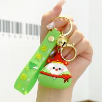 Plastic Key Chain, Soft PVC, with Zinc Alloy, fashion jewelry & multifunctional 