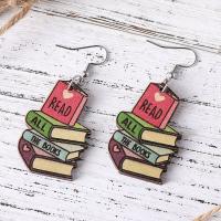 Wood Earring, деревянный, ювелирные изделия моды, продается Пара