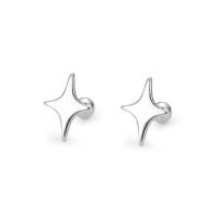 Sterling Silver Stud Earring, argent sterling 925, bijoux de mode & pour femme, argent Vendu par paire