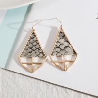 Zinc Alloy Drop Earring, fashion jewelry & for woman 